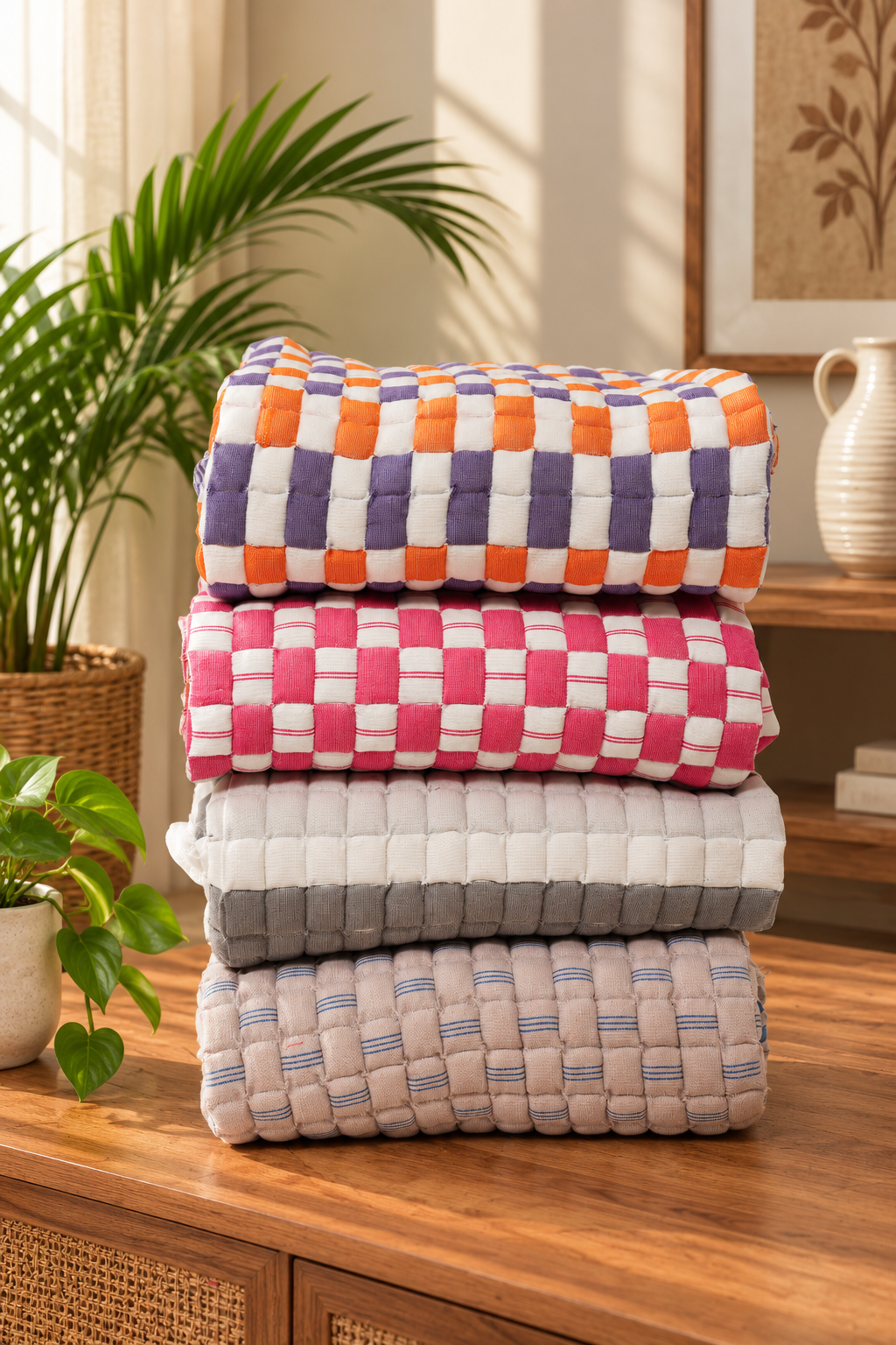 Indigo Check Heritage Quilt