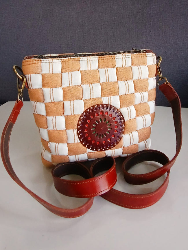 Crossbody Bag - A Sujni Fabric Handmade Bag Main Image