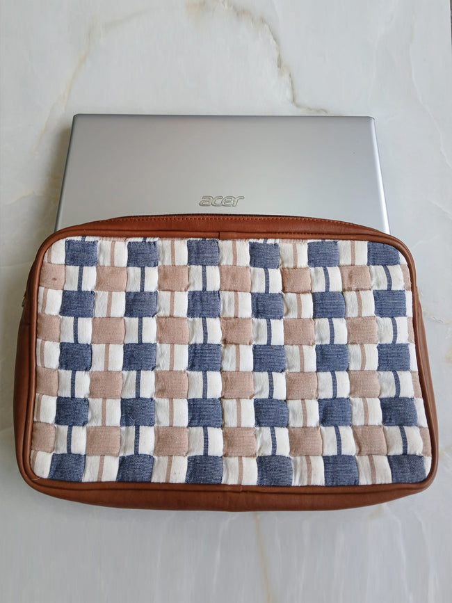 Laptop Bag - Handmade Sujni Fabric Laptop Bag Hover Image