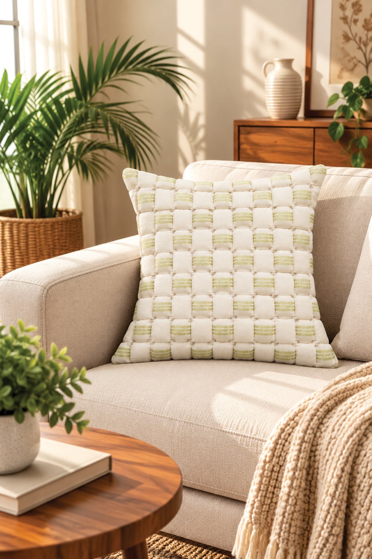 Ivory Serenity Cushion Cover