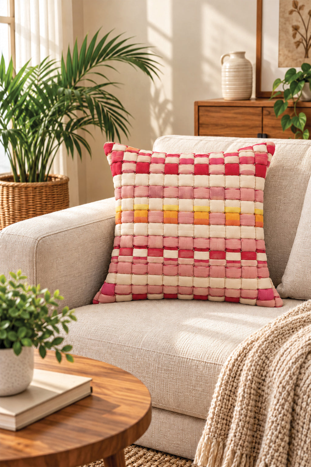 Blush Sunset Cushion Cover
