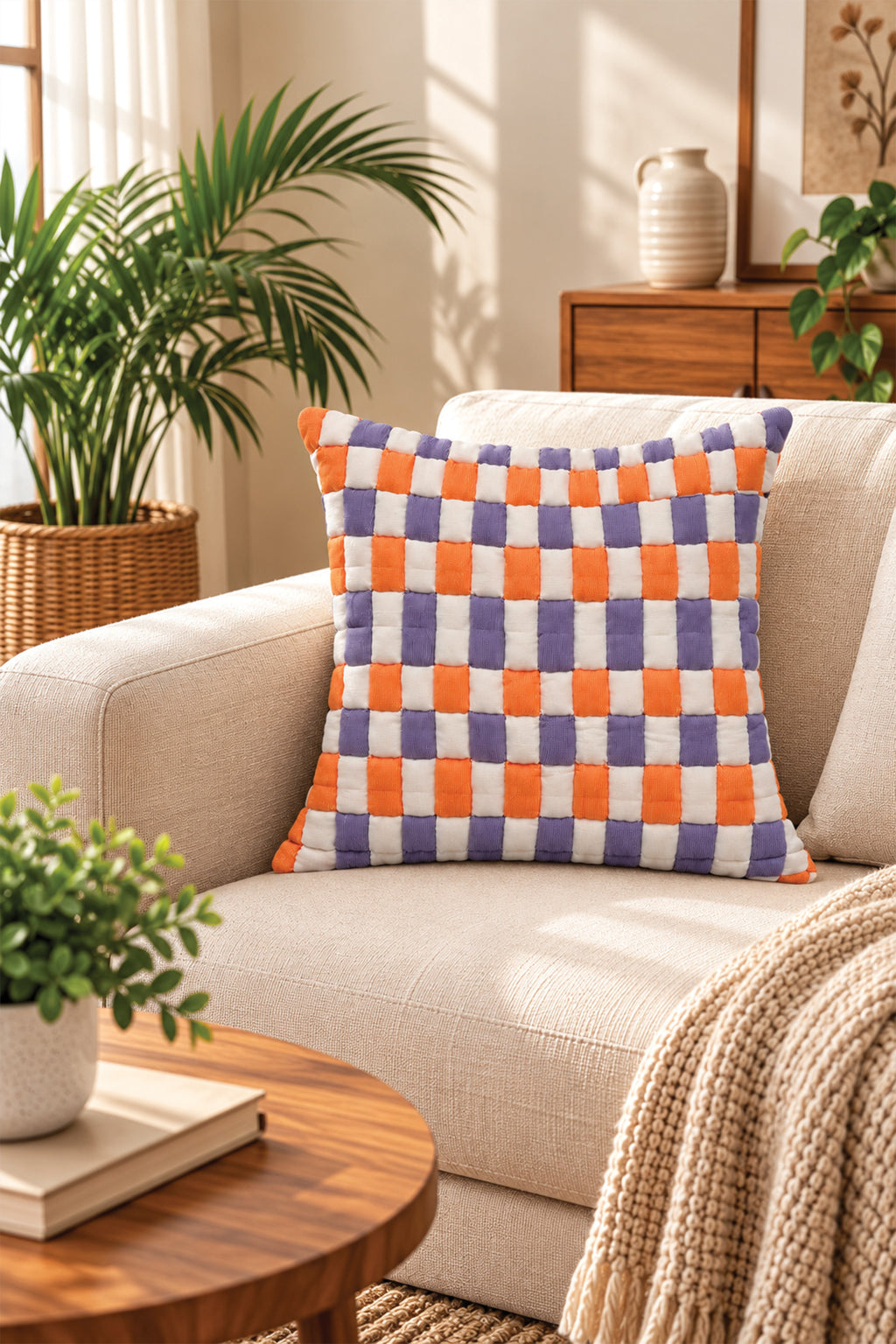 Royal Indigo Sunset Cushion Cover